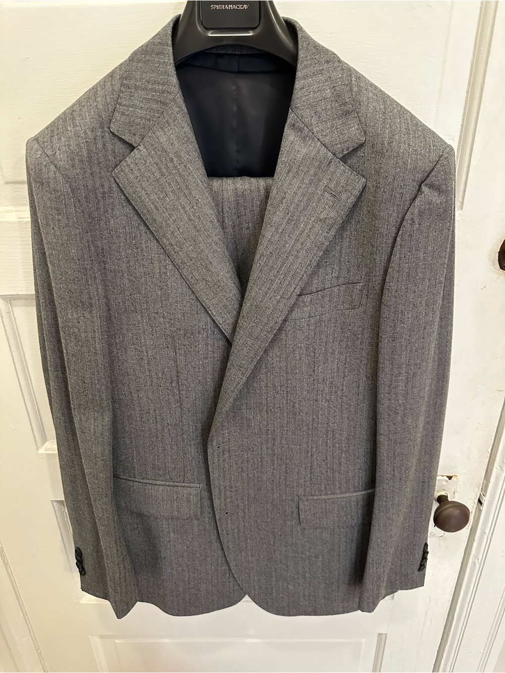 Spier & Mackay 3-Piece Suit - Gray Brushed Herringbone